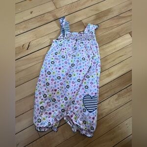 Lilly + Sid pink floral print sleevless jumpsuit